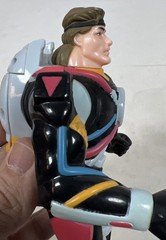 Vintage Lazer Wars Toy Island Vaughn Action Figure 1998 Gray Black Yellow Red