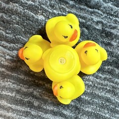 Rubber Duck Mini Lot Of 5 Decor Car Home Cruise Jeep Ornament Cute Ducky 1.25 in