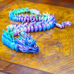 26.77inch 3D Printed Dragon Model,Articulated Animals figure,Toys Home Decor
