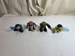 Lot of 4 Uncle Milton’s P-Brains Figurines 2004. Baby, Teacher, Soldier, Skater
