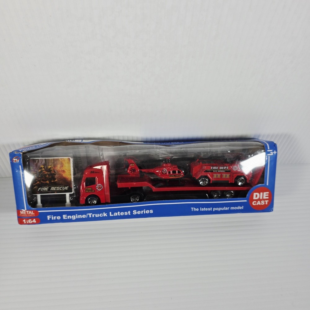 DIE CAST FIRE TRUCK 1:64 Red Truck Set – BRAND NEW