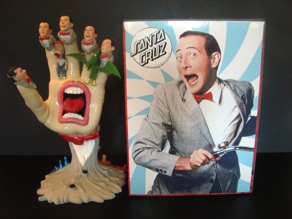 PEE-WEE HERMAN SCREAMS HAND Custom Kidrobot Santa Cruz Screaming Hand Figure