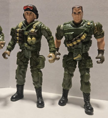 Military Action Figures Army Marine Chap Mei Lanard Mixed Lot (10) Loose w/ Wear