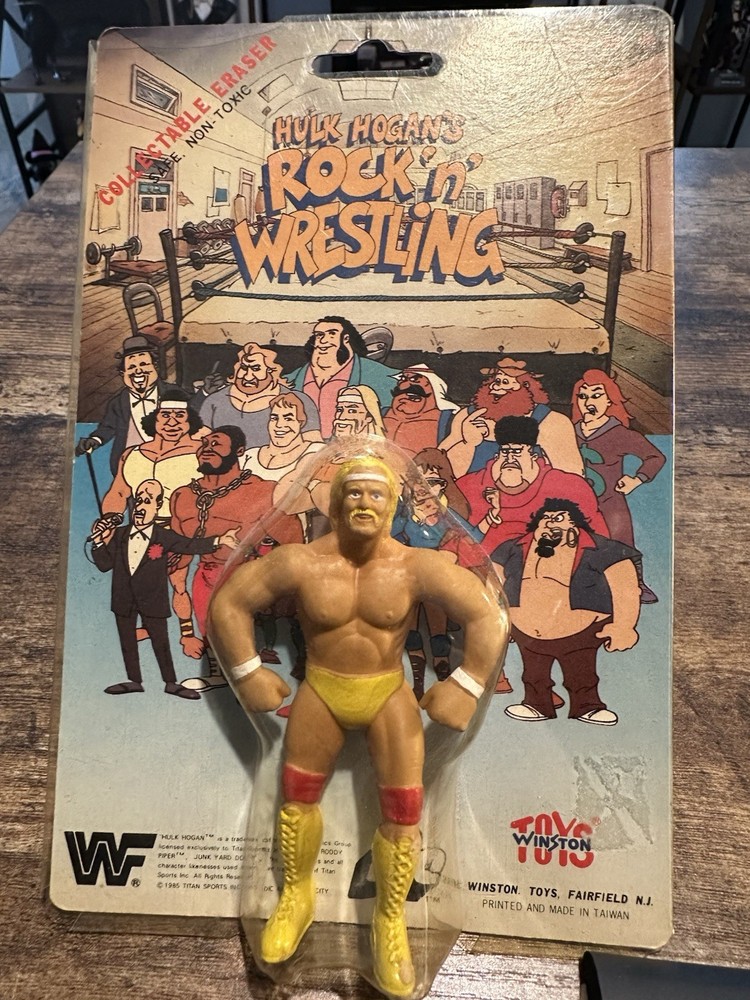 Hulk Hogans Rock’n’ Wrestling Collectable Eraser 1985 Figure Vintage WWF WWE
