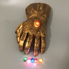 Thanos Infinity War Avengers Adult Costume Gauntlet Glove w/Removable LED Stone