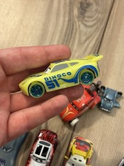 Lot Of 7 Disney Pixar Cars Mattel Mixed Lot Sheriff Royce Revsley Dinoco Cruz
