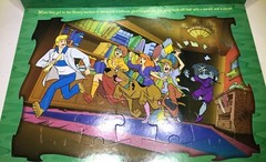 Hanna Barbara 6 BIG Puzzle Pages Scooby Doo Mystery Puzzle Party Book TV Movie