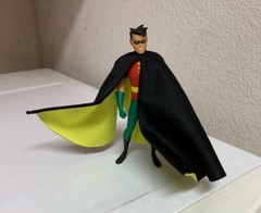 Custom Robin Wired Cape Mcfarlane DC Multiverse Batman 1/12 Animated NOT FIGURE