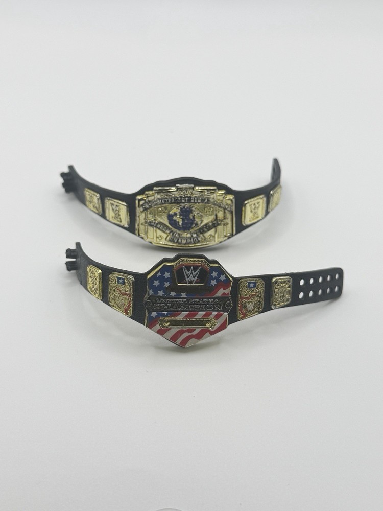 Mattel WWE United States & Intercontinental Championship Lot Title Belt 2011