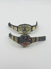 Mattel WWE United States & Intercontinental Championship Lot Title Belt 2011