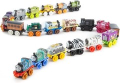 Trains MINIS 20 Pack of Miniature Push-Along Engines & Railway Vehicles for P…