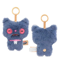 Fuggler Alley Cats 🐱 CHEEZEE (BLUE) 🐱 5″ Plush Bag Charm Keychain Dangler