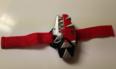 Power Rangers Dino Thunder Abaranger Commander Morpher 2004 Bandai Red Ranger
