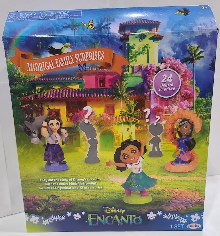 DISNEY ENCANTO~Madrigal Family 24 Days of SURPRISES~14 Figurines/13 Accessories