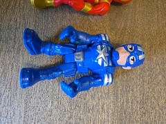 Hasbro Playskool Heroes Captain America, Black Panther, Red Gold Spiderman See