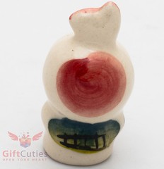 Pig Piglet from Winnie the Pooh Gzhel porcelain figurine souvenir handmade