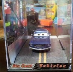 NEW Cars 2 Brent Mustangburger-Die cast car in clear case