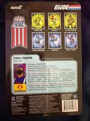 Super 7 G.I. Joe Cobra Trooper Glow Patrol Glow-in-the-Dark ReAction 3.75” GITD