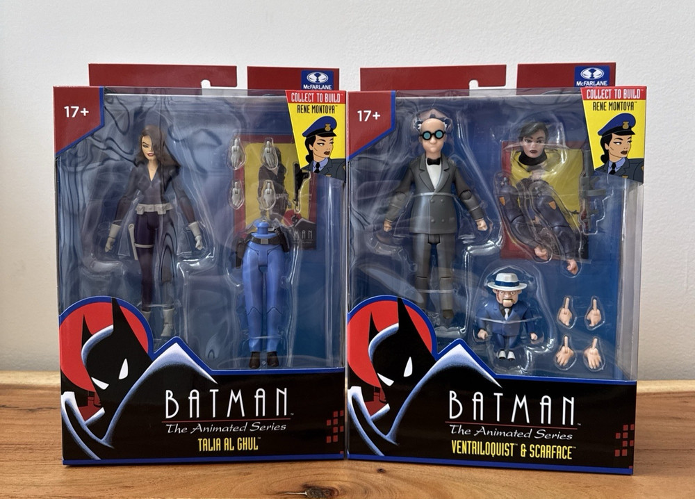 McFarlane Batman The Animated Series Talia Al Ghul and Ventailoquist & Scarface