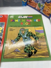 1980’s G.I. Joe collection Magic Slate, Coloring Book, Sticker Fun, Paint n mark