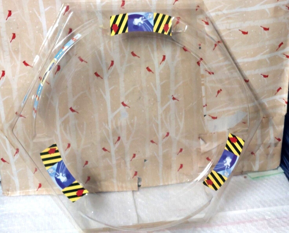 Vintage clear Stadium Arena for Beyblade Full Size no brand aprox 15.5″ Cover?