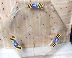 Vintage clear Stadium Arena for Beyblade Full Size no brand aprox 15.5″ Cover?