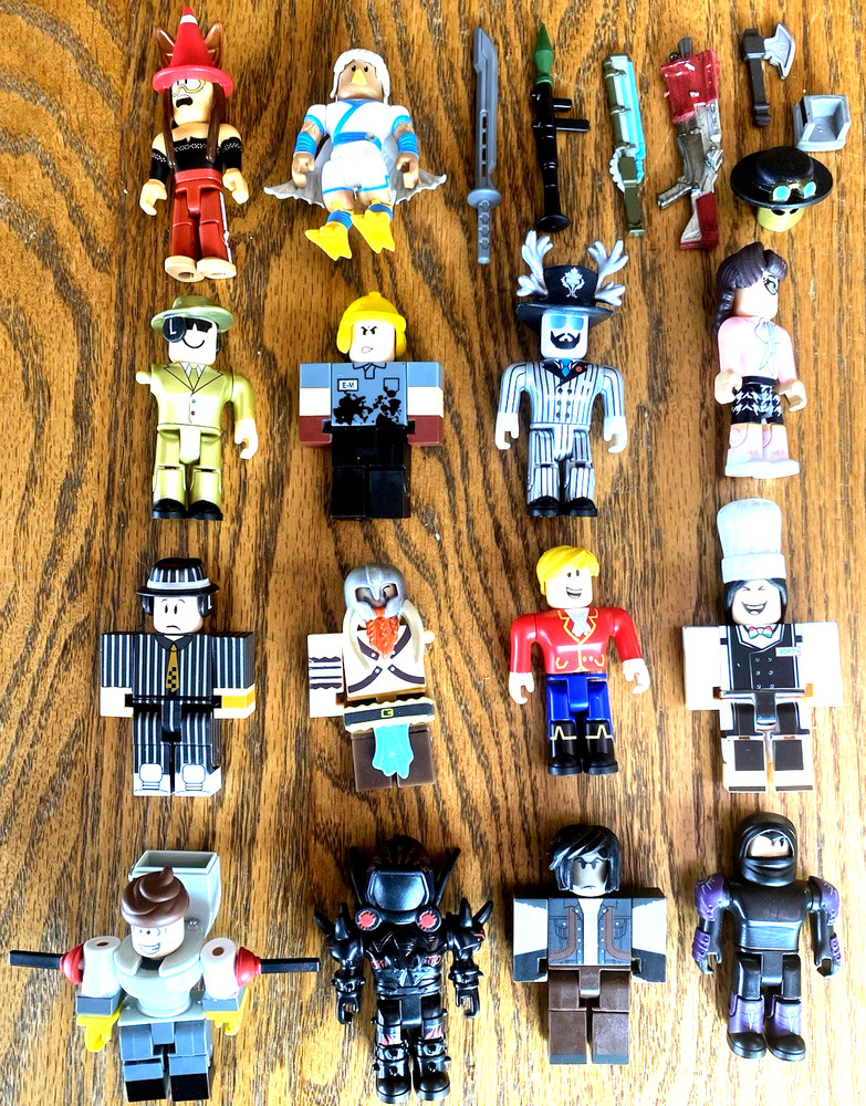 Lot of Random Mix Roblox Toys Action Figures, weapons, accessories No Codes +