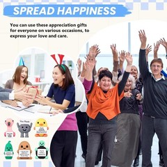 100 Mini Figures Gift Set with Positive Cards & Bags