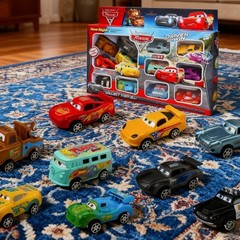 12PCS Pixar Cars Lightning McQueen Diecast PVC Toy Set Kids Birthday Gift US