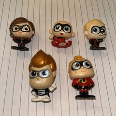 Disney Doorables Series 7 The Incredibles lot of 5 with Rare Syndrome and Dash