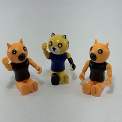 Roblox Game Piggy Foxy Tigry Tiger Toy Figure Articulate Posable Mini Toon Set