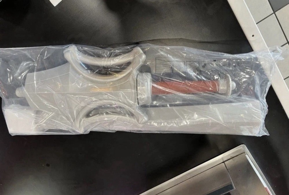 Masters Of The Universe He-Man Power Sword Cup/StrawTheater Exclusive IN HAnd