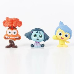 9Pcs/Set Mini inside Out 2 Action Figure Toy Cartoon Movie Joy Anxiety Anger Sad