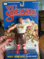 WWE LJN MATTEL 1980’s RETRO 3 “ROWDY” RODDY PIPER IN HAND FREE SHIPPING WWF
