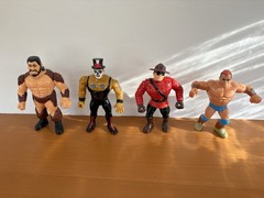 WWF Hasbro 31 Loose Figures Lot Adam Bomb Ludvig Borga Owen Hart Doink And More