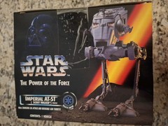Star Wars Power Of The Force Imperial AT-ST Scout Walker Vehicle New