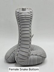 3d Printed FEMALE SNAKE WARRIOR SNAKE BOTTOM For 1.0 Mythic Legions 1/12 Scale