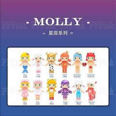 POP MART Molly Zodiac Classic Series 2 Confirmed Blind Box Figure Art Toys Gift