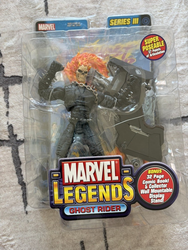 2002 Marvel Legends Series 3: Ghost Rider Action Figure (ToyBiz) SEALED