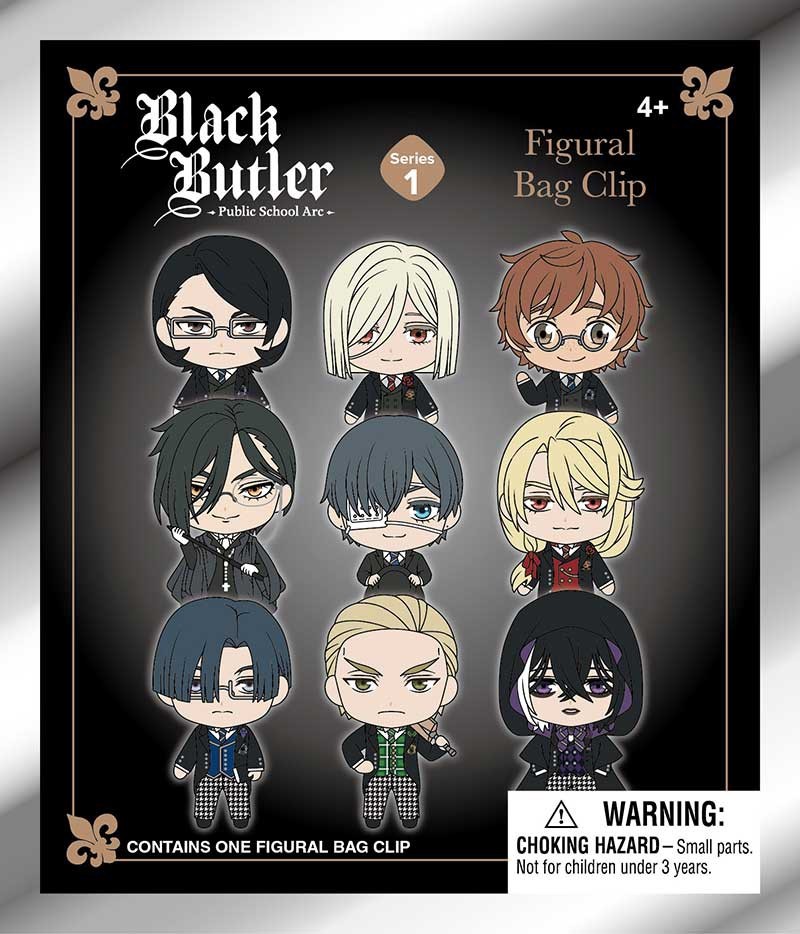3D Figural Bag Clip Black Butler Series 1 Pack [1 RANDOM Figure]