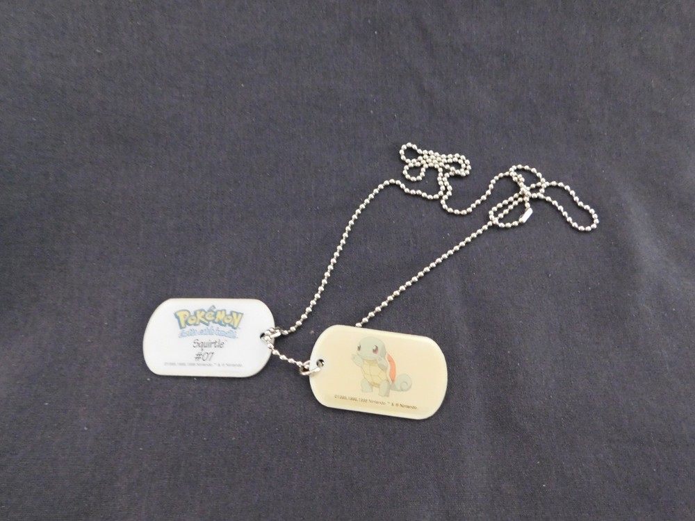 Pokemon Squirtle 07 Collectible Dog Tags and chain