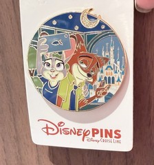 Disney Cruise Line Adventure 2026 Exclusive Judy And Nick Zootopia Castle Pin