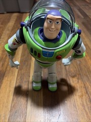 Vintage Disney Toy Story 12” Buzz Lightyear Thinkway Toys en 1995 Read Descripti