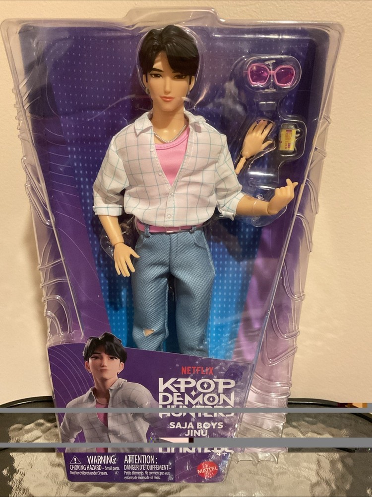 Mattel Netflix KPOP Demon Hunters Saja Boys Jinu Fashion Anime Soda Pop Doll New