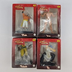 Fanhome Street Fighter Figures Lot Of 4 Yun 35 Urien 48 Rolento 40 El Fuerte 42