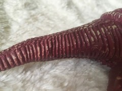 Vintage Dromaeosaurus Dinosaur Figure Vinyl Plastic 5.5” Purple T-Rex