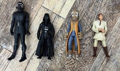 Star Wars ANH Darth Vader Obi Wan Plus More POTF Loose Figures Lot Of 3