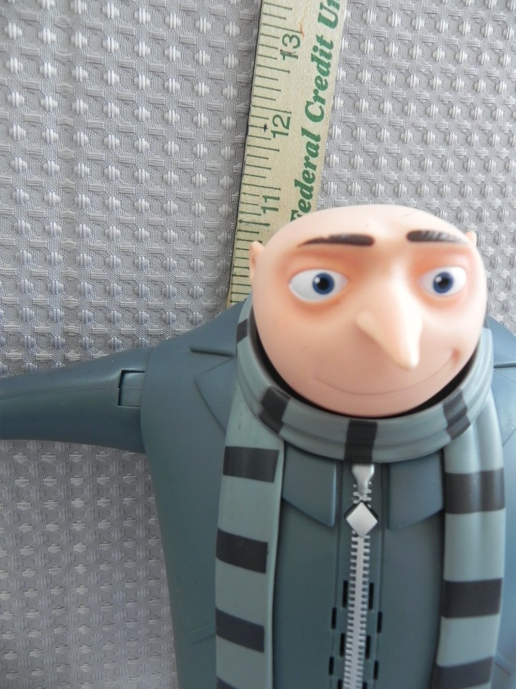 Despicable Me 2 Gru The Talking Genius Action Figure 11” Minion ~ Tested Working