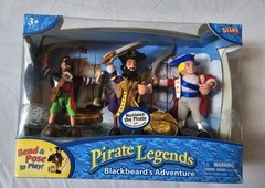 Vintage Pirate Legends Blackbeard’s Adventure #3003 Play Set Odyssey Toys SEALED