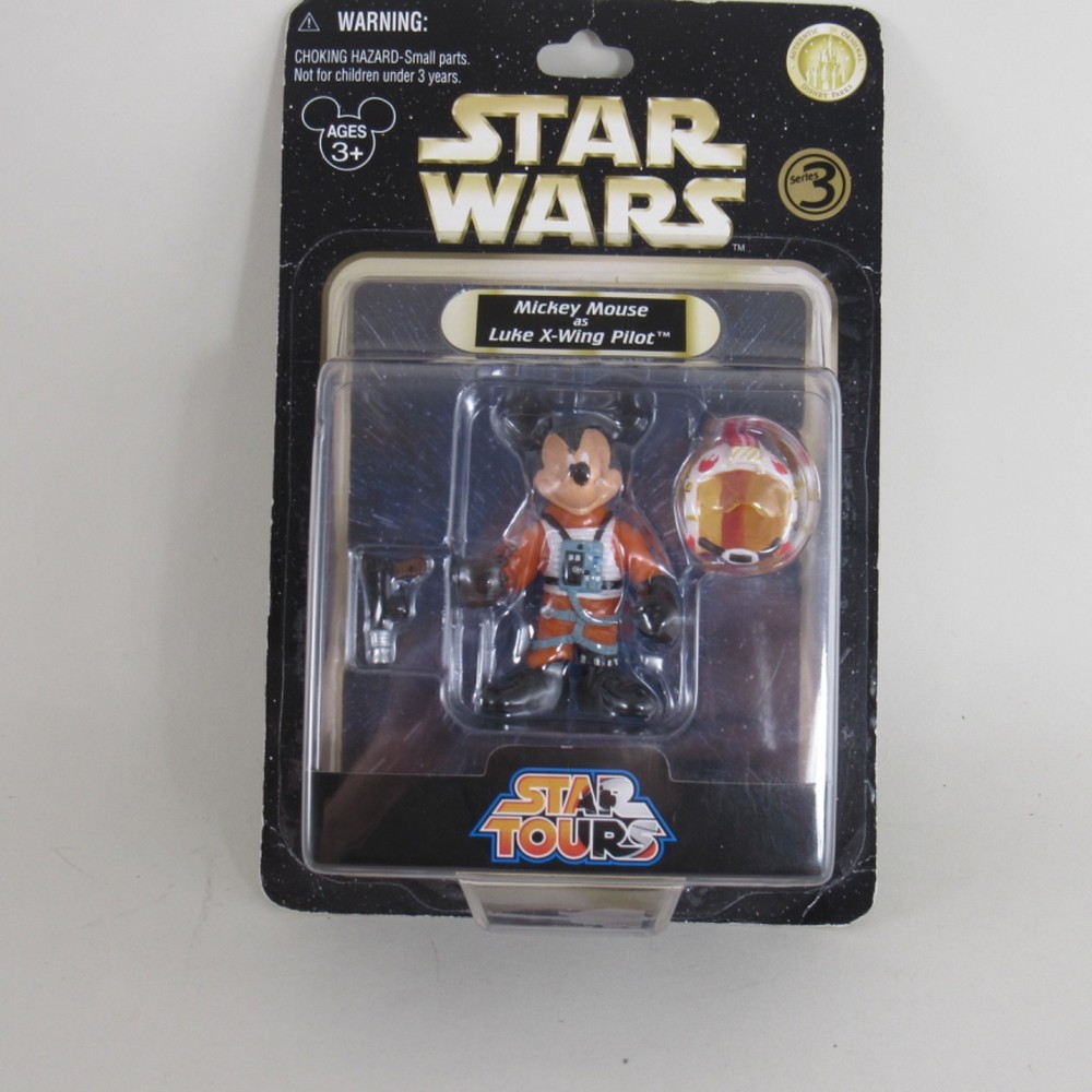 Disney Parks Star Wars Tours Mickey Mouse As Luke X-Wing Pilot Action Figure